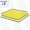 pack 5 tatami 2,5 cm amarillo morado