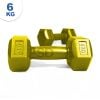 Mancuernas Plásticas Par 6 x 2 = 12 Kg