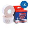 Pack 12x Venda Rígida Kindmax Tipo Leukotape Blanco 5 Cm x 13,7 Mt
