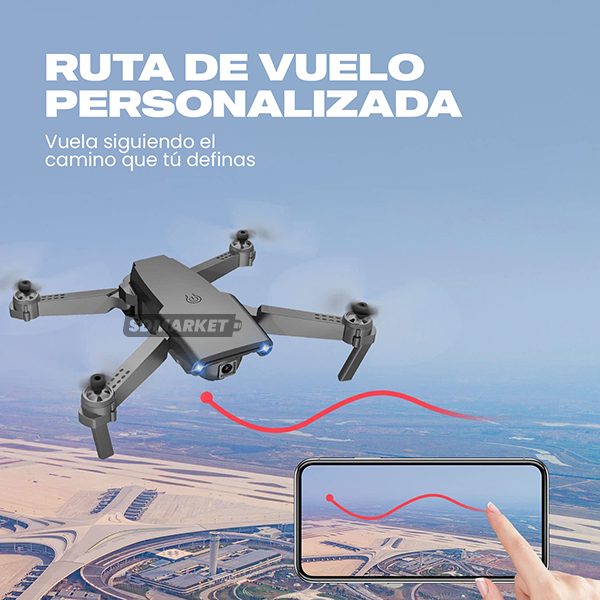 Mini Dron Plegable E68 con Cámara HD y Mando a Distancia