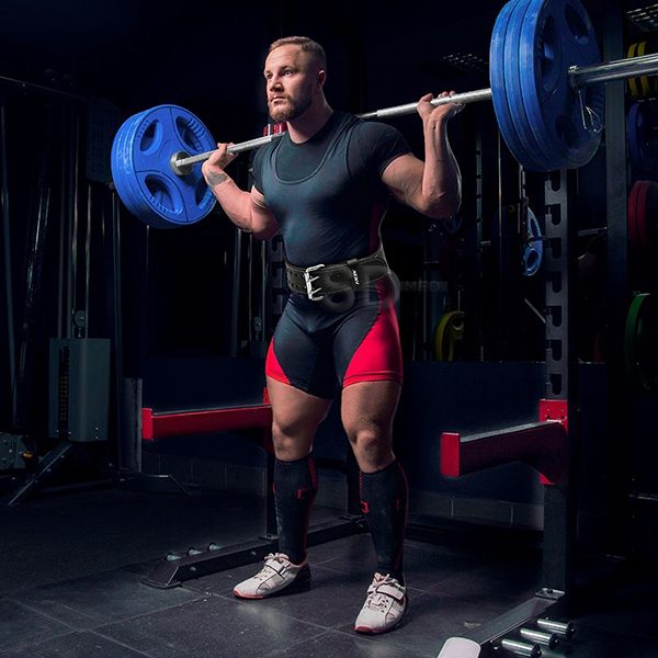 RDX CINTURÓN DE GIMNASIO PARA LEVANTAMIENTO DE PESAS DE CUERO ACOLCHADO DE  4 PULGADAS