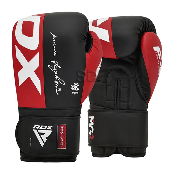 Guantes De Boxeo Rdx - F4 Pro Black Blue - bgr-f4r