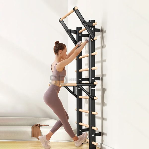 Escalera para ejercicio con bandas de resistencia, máquina de entrenamiento  AB para gimnasio en casa