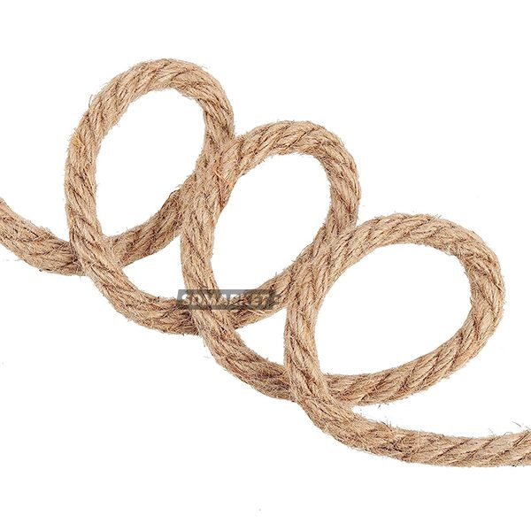 Cuerda de yute torcido – 100 mt Rollo - 6 a 25 mm de diámetro