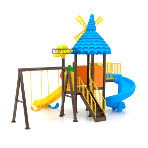 Juego Modular Columpios Tobogán Z Resbalín Triple JY-R1008 - Imagen 5