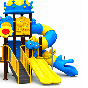 Juego Modular Fantasía Plaza 5 Resbalines Túneles JY-H1001 - Imagen 5